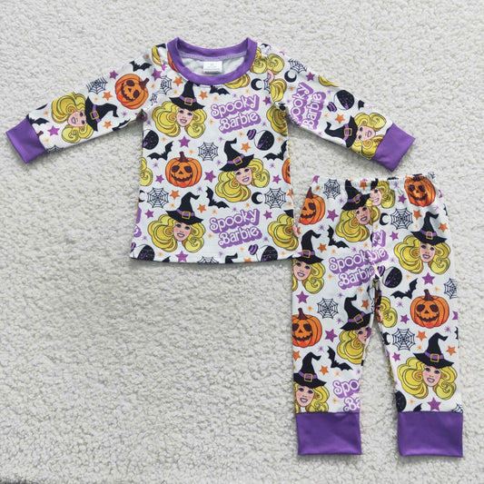 Halloween spooky doll pajama set