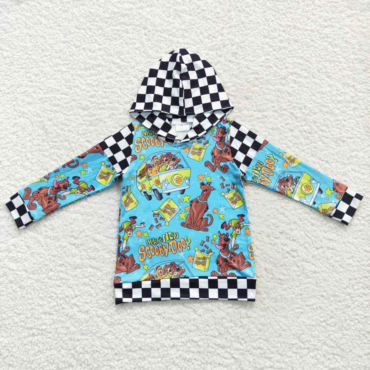 boy long sleeve cartoon dog car long sleeve hoodie top