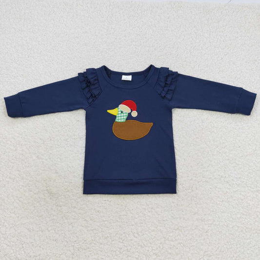 Christmas mallard girls long sleeve t-shirt