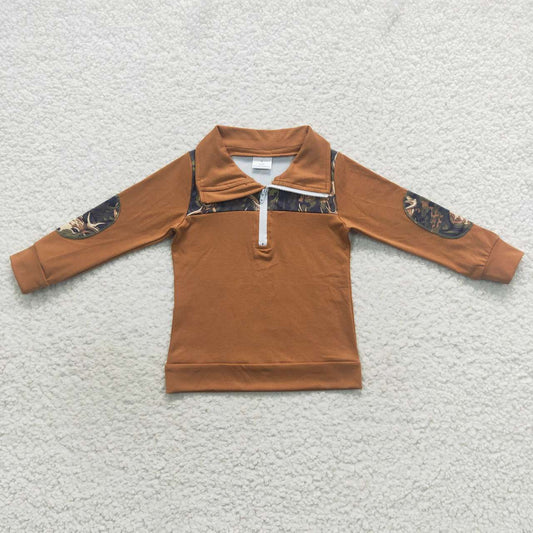 baby boy long sleeve camo pullover