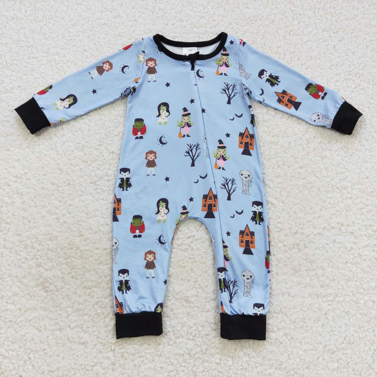 Halloween ghost  zip romper