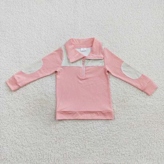pink long sleeve pullover baby clothes