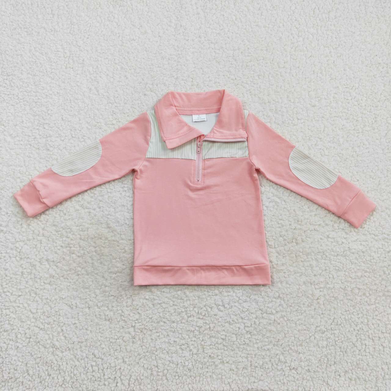 pink long sleeve pullover baby clothes