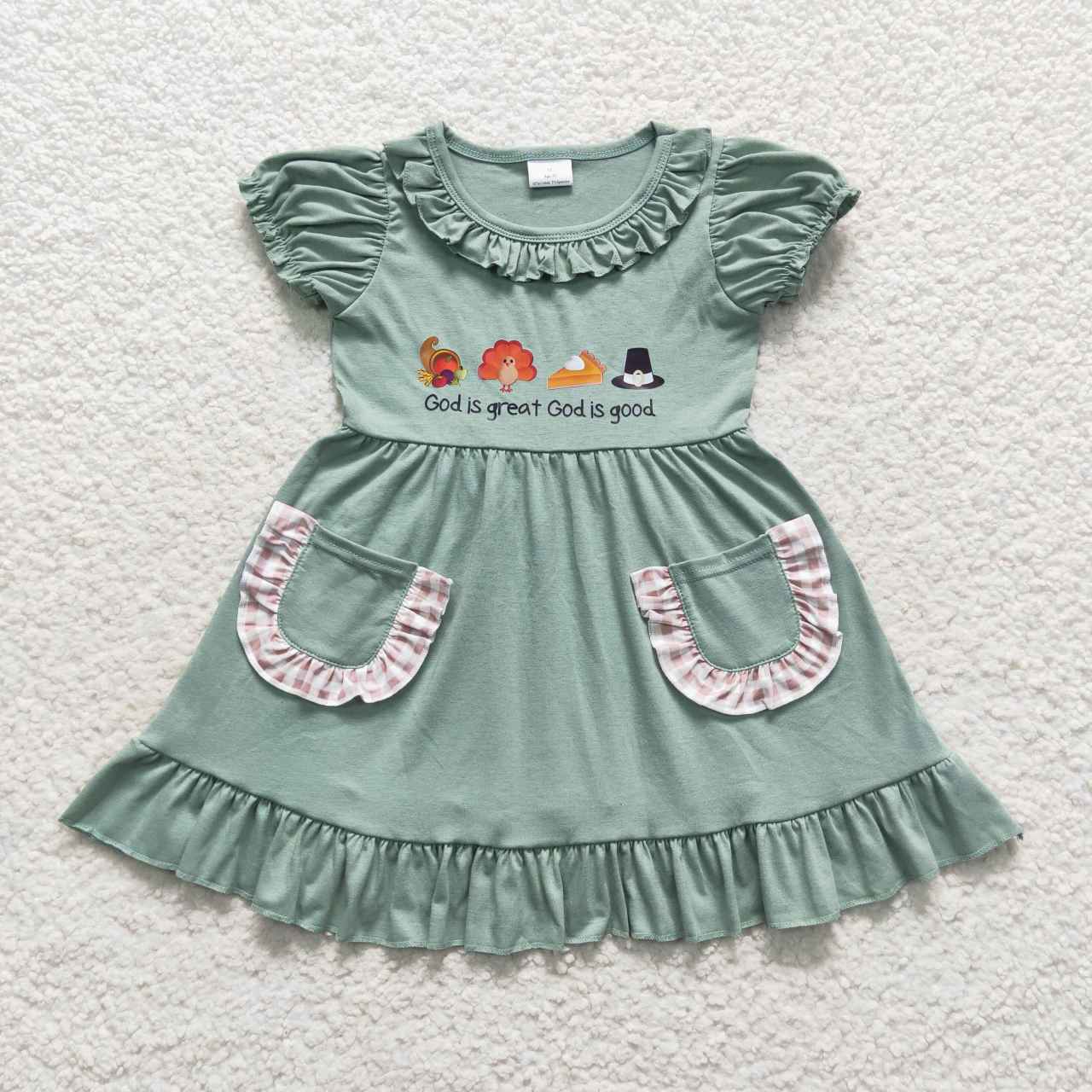 Girls Thanksgiving  turkey dress