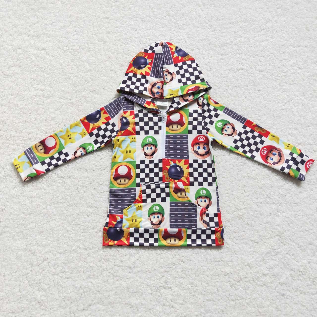 baby boy long sleeve cartoon hoodie top jacket