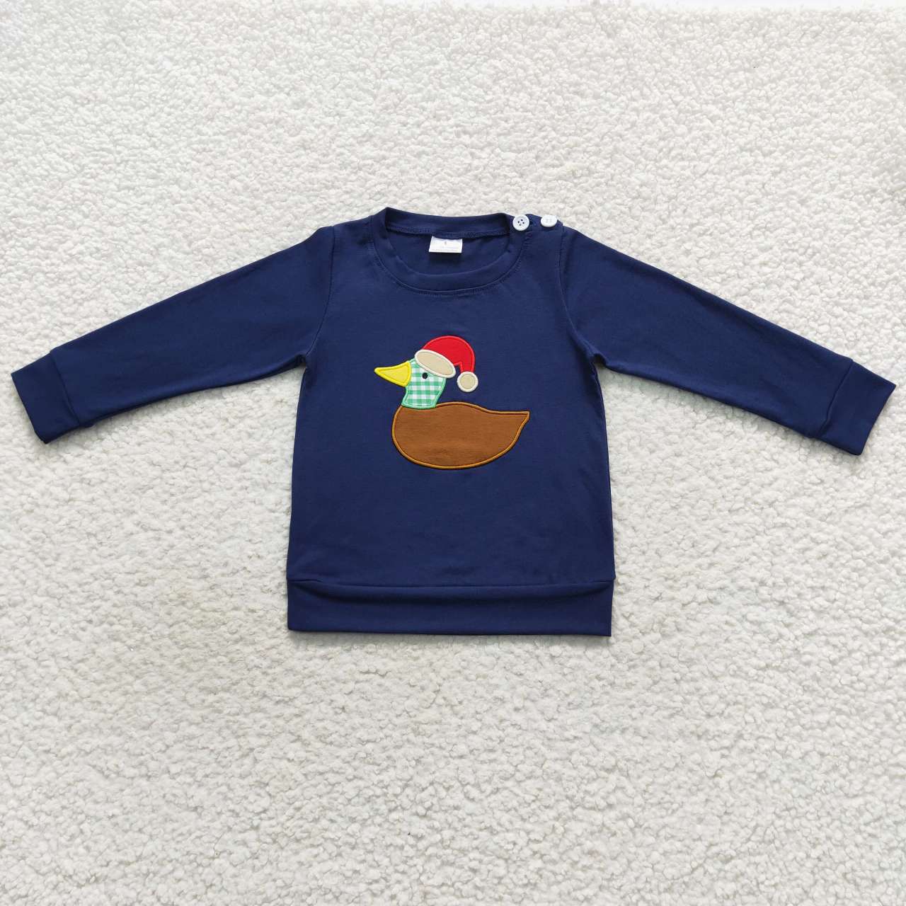 Christmas mallard boy long sleeve t-shirt