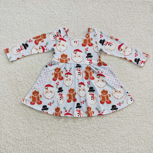 Christmas gingerbread milk silk dress