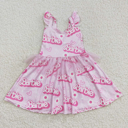 Baby girls doll design tulle dress