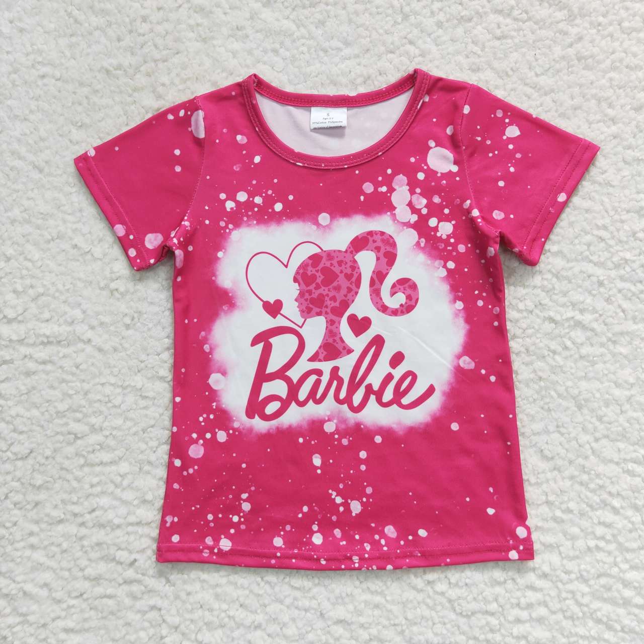 girls short sleeve doll t-shirt top