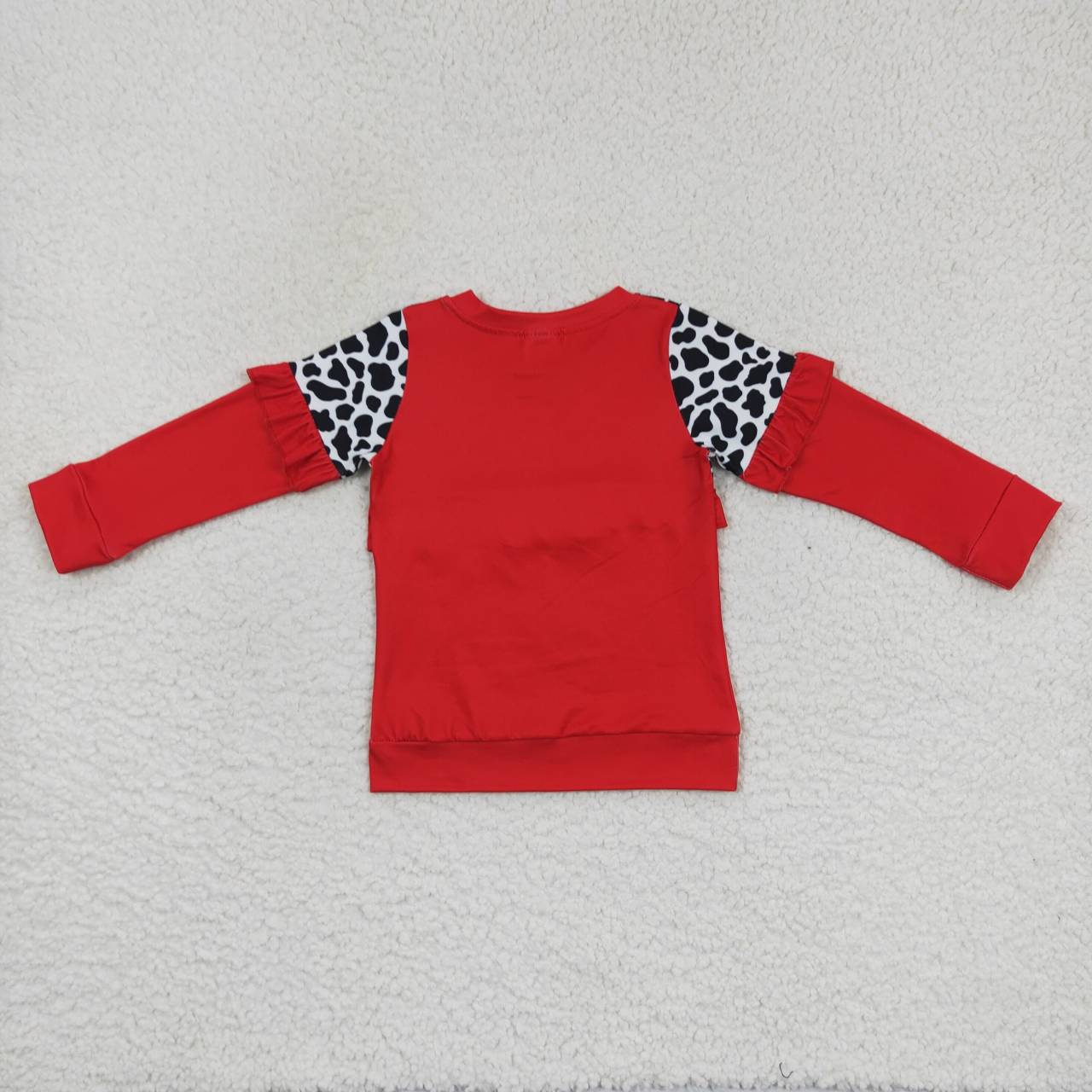 baby girls farm cow long sleeve top