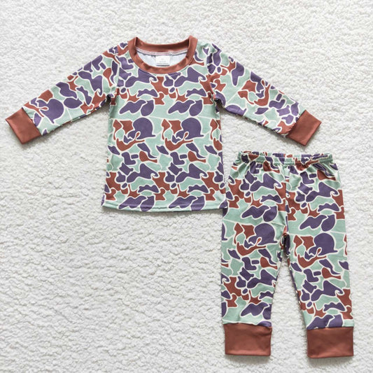 baby boy long sleeve camouflage clothing set
