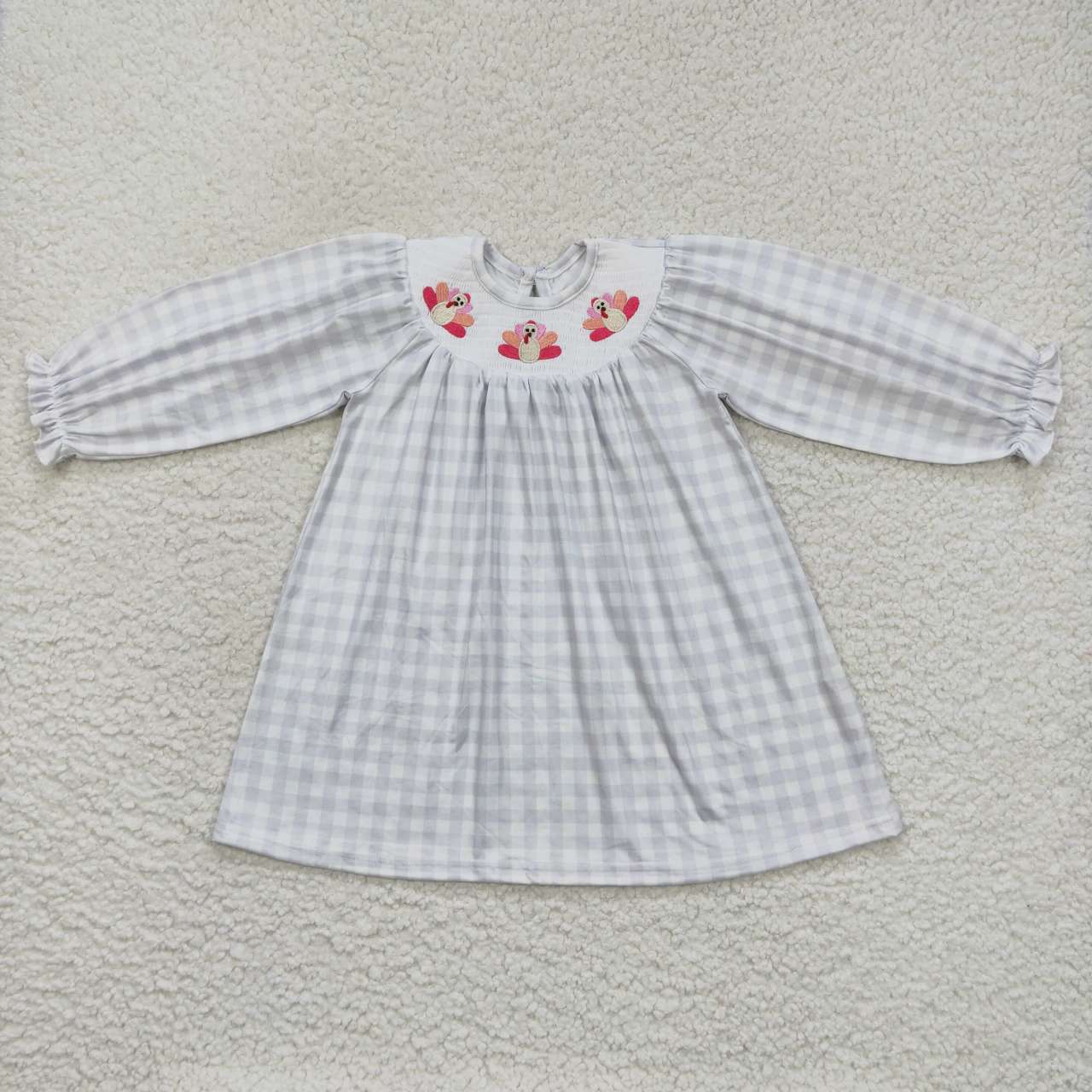 thanksgiving smocked dress Thanksgiving turkey smocked dress – aierwhoesalekidsclothes