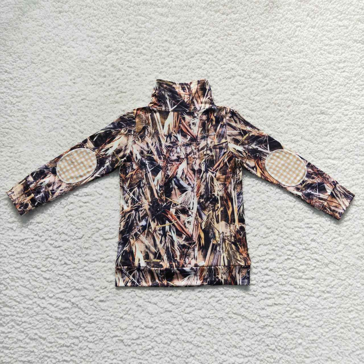 boy long sleeve dog hunting camo pullover