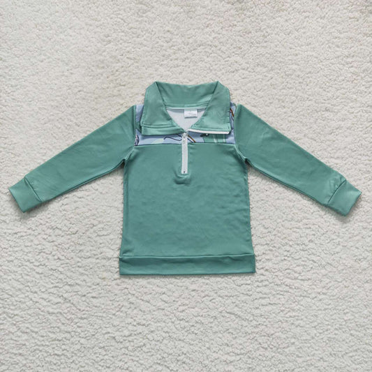 baby long sleeve fishing pullover top