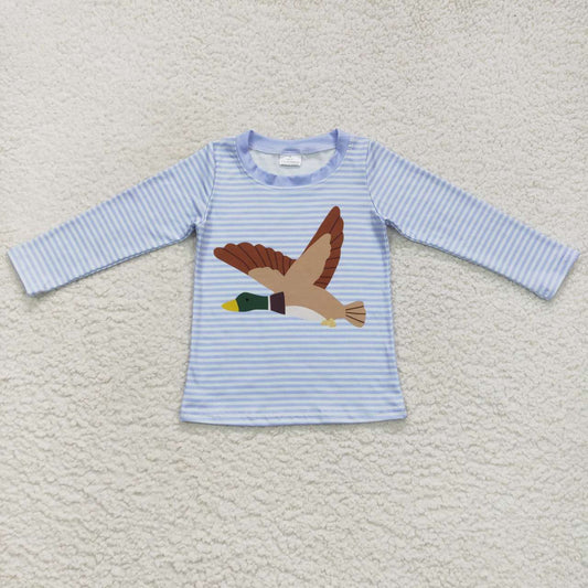 baby boy long sleeve mallard duck  t-shirt top
