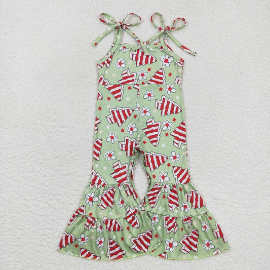 Christmas tree girls jumpsuit overall romper