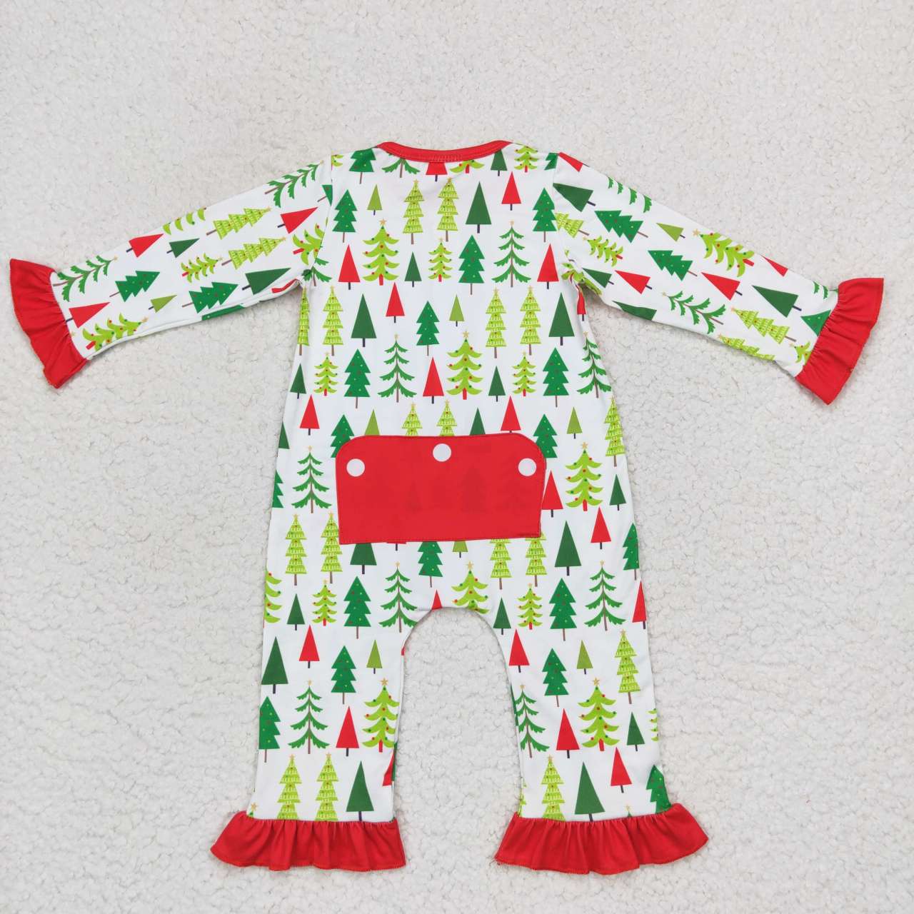 Toddle girls Christmas tree long sleeve romper