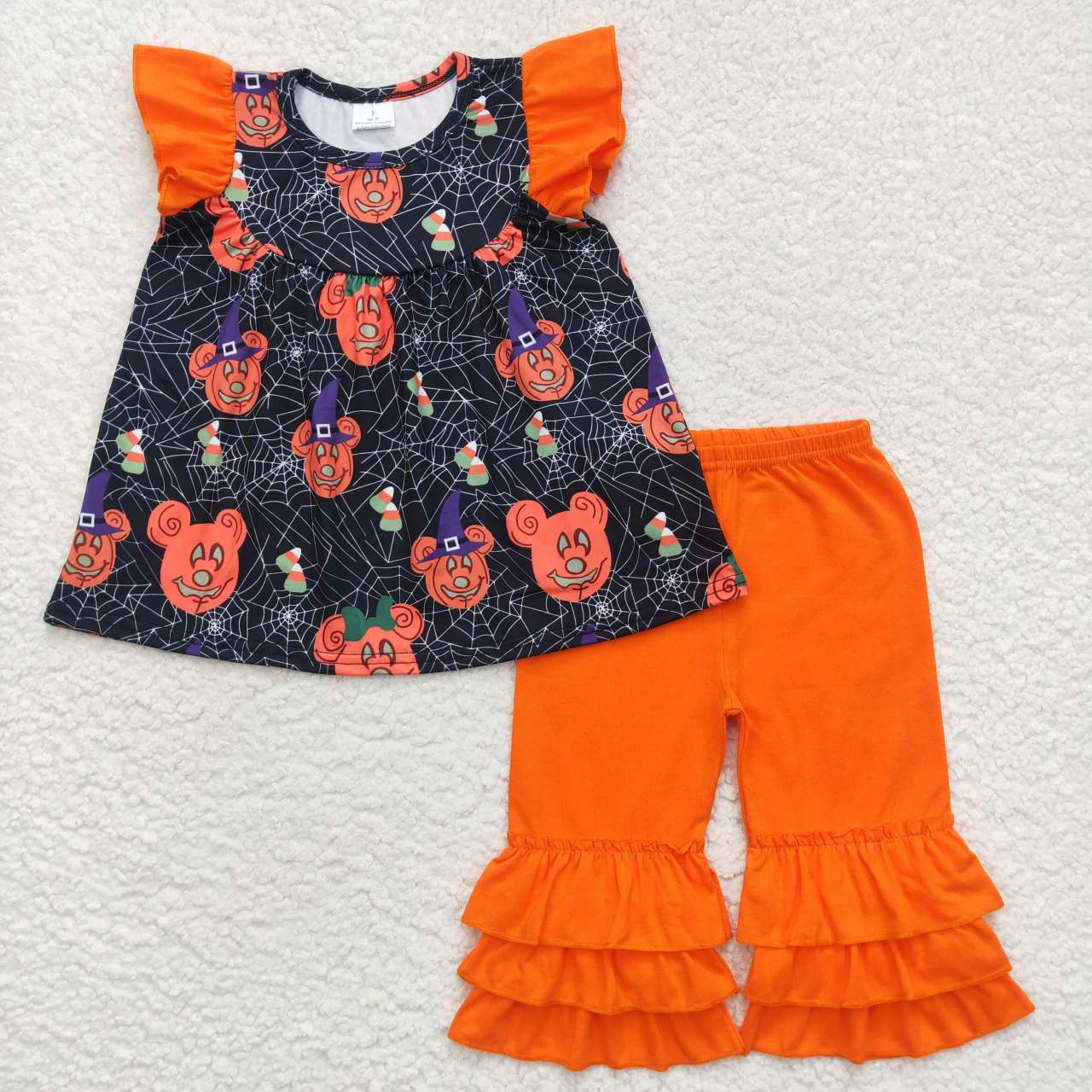 baby girls cartoon Halloween clothing set