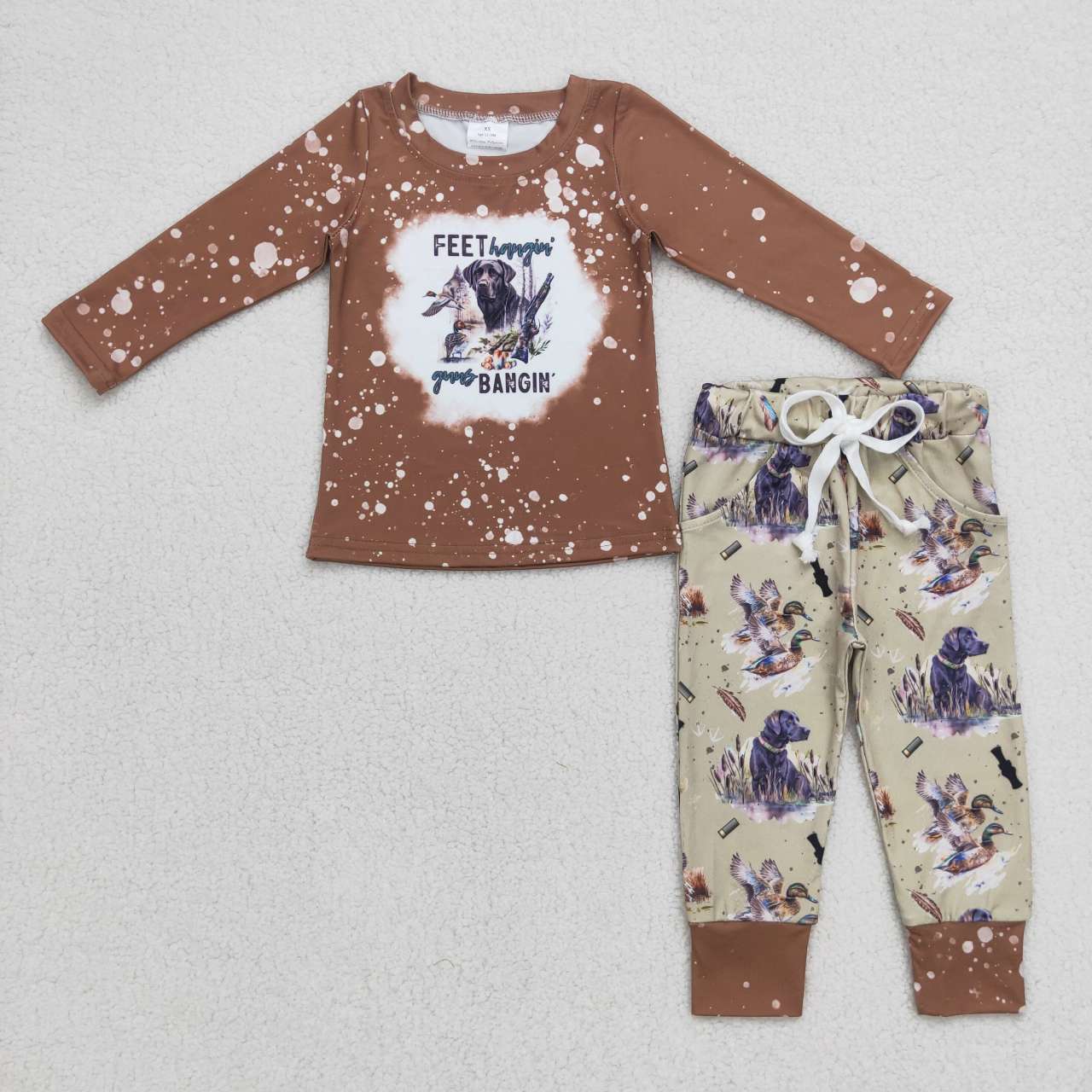 baby boy mallard duck dog hunting clothes set