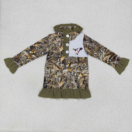 girls long sleeve mallard hunting pullover