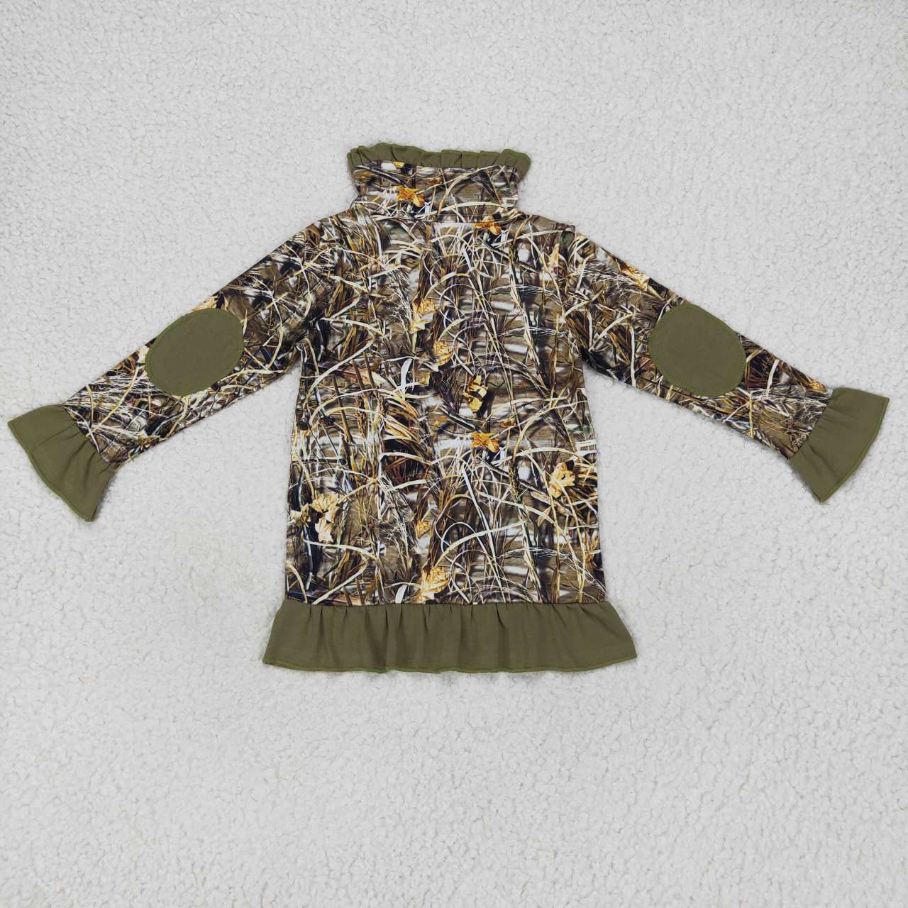 girls long sleeve mallard hunting pullover