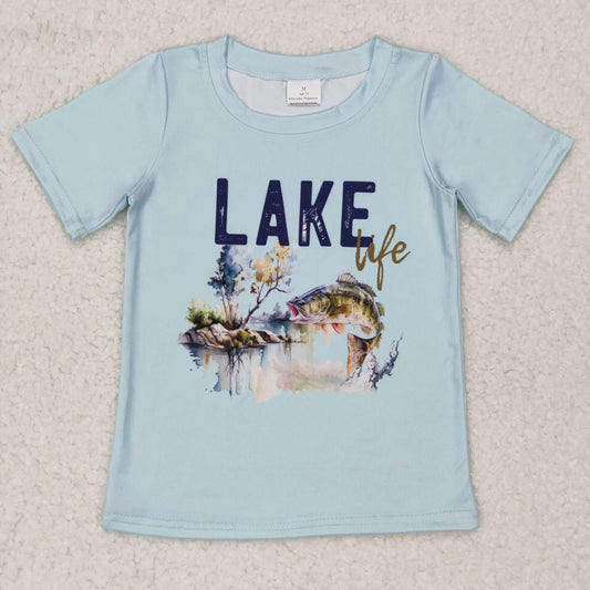 baby girls short sleeve fishing t-shirt top