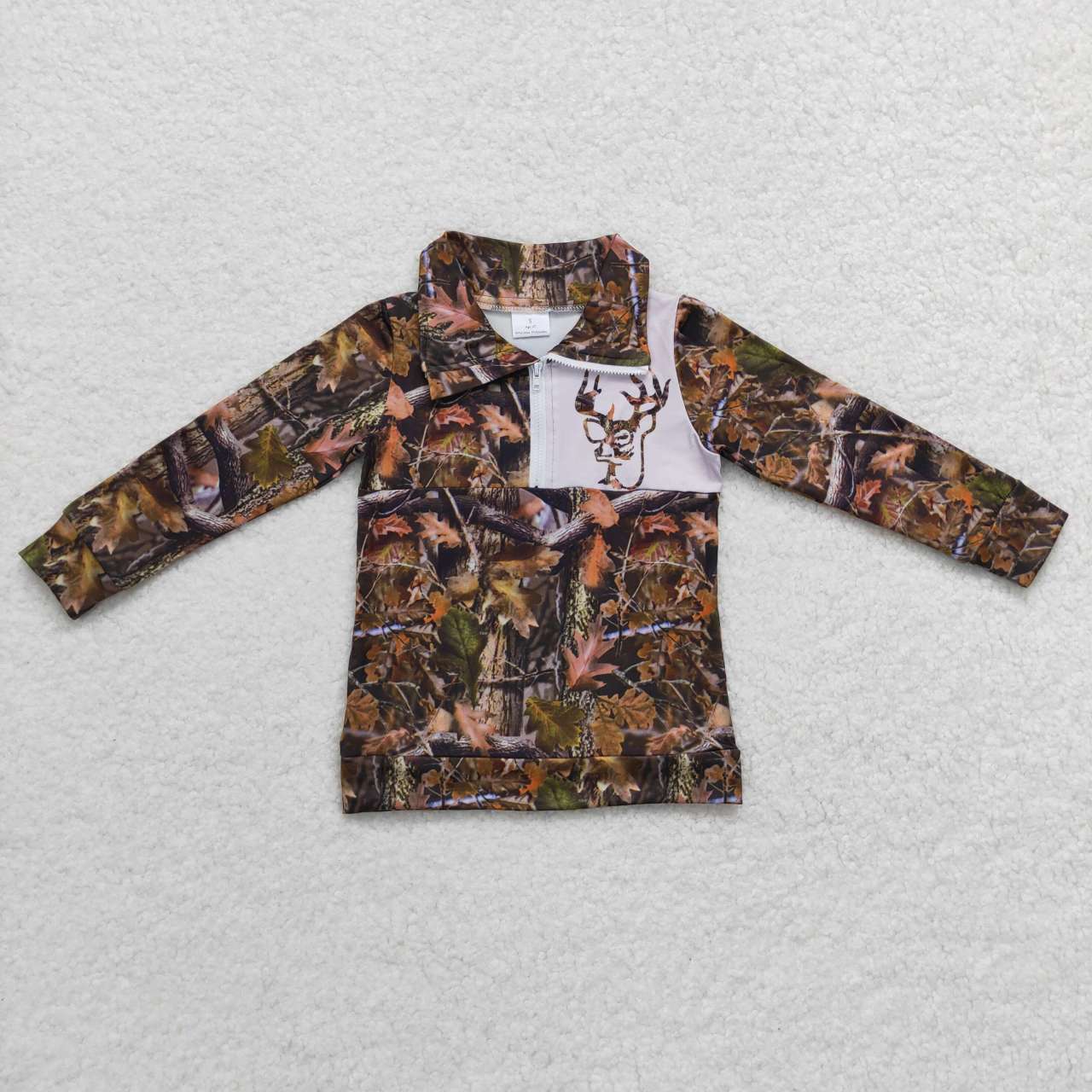 baby boy long sleeve reindeer hunting pullover