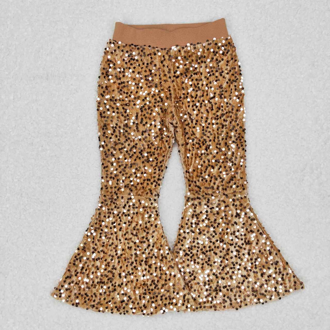 baby girls golden sequins pants