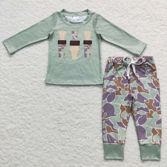baby boy long sleeve camo duck all  clothes outfit