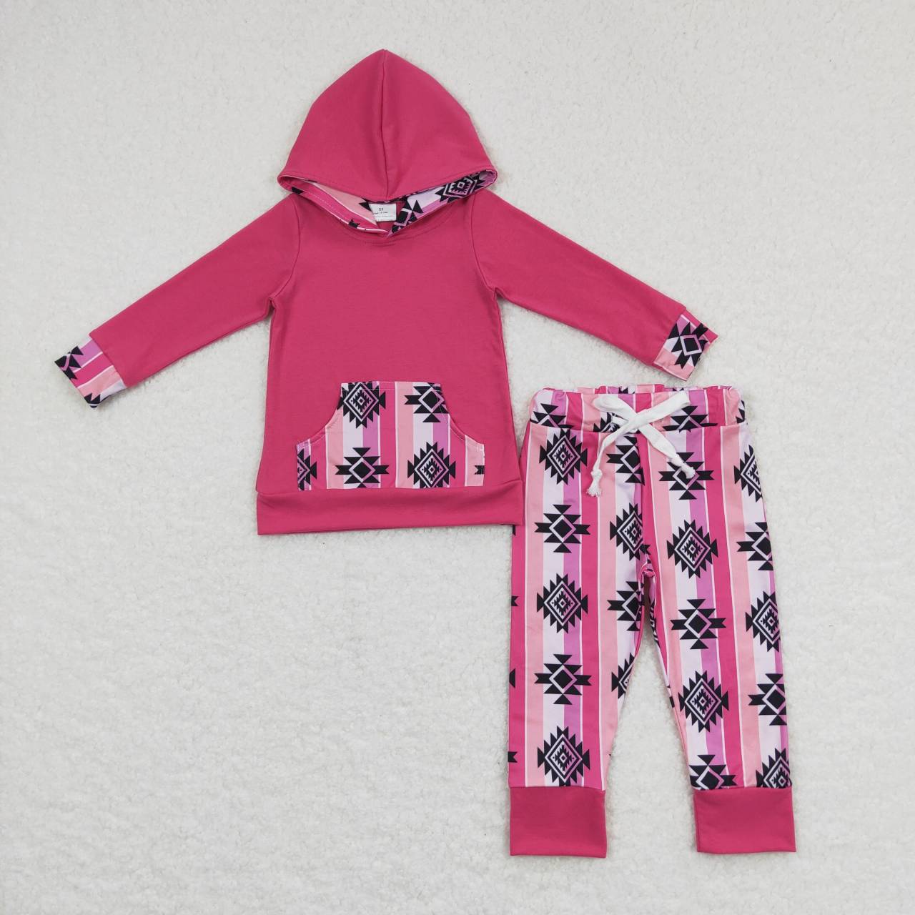 western aztec long sleeve clothing set wholesale kids clothing