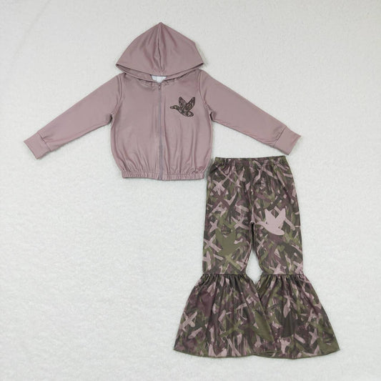 kids duck top branch print pants hunting outfit