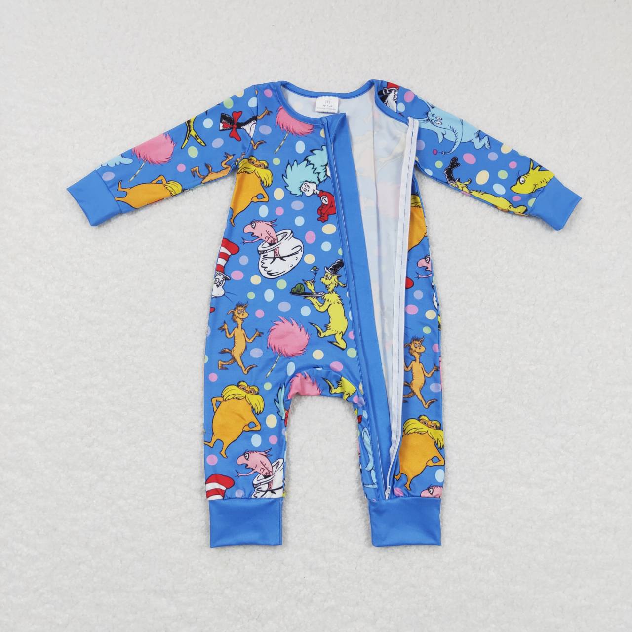 baby boy long sleeve dr zip romper