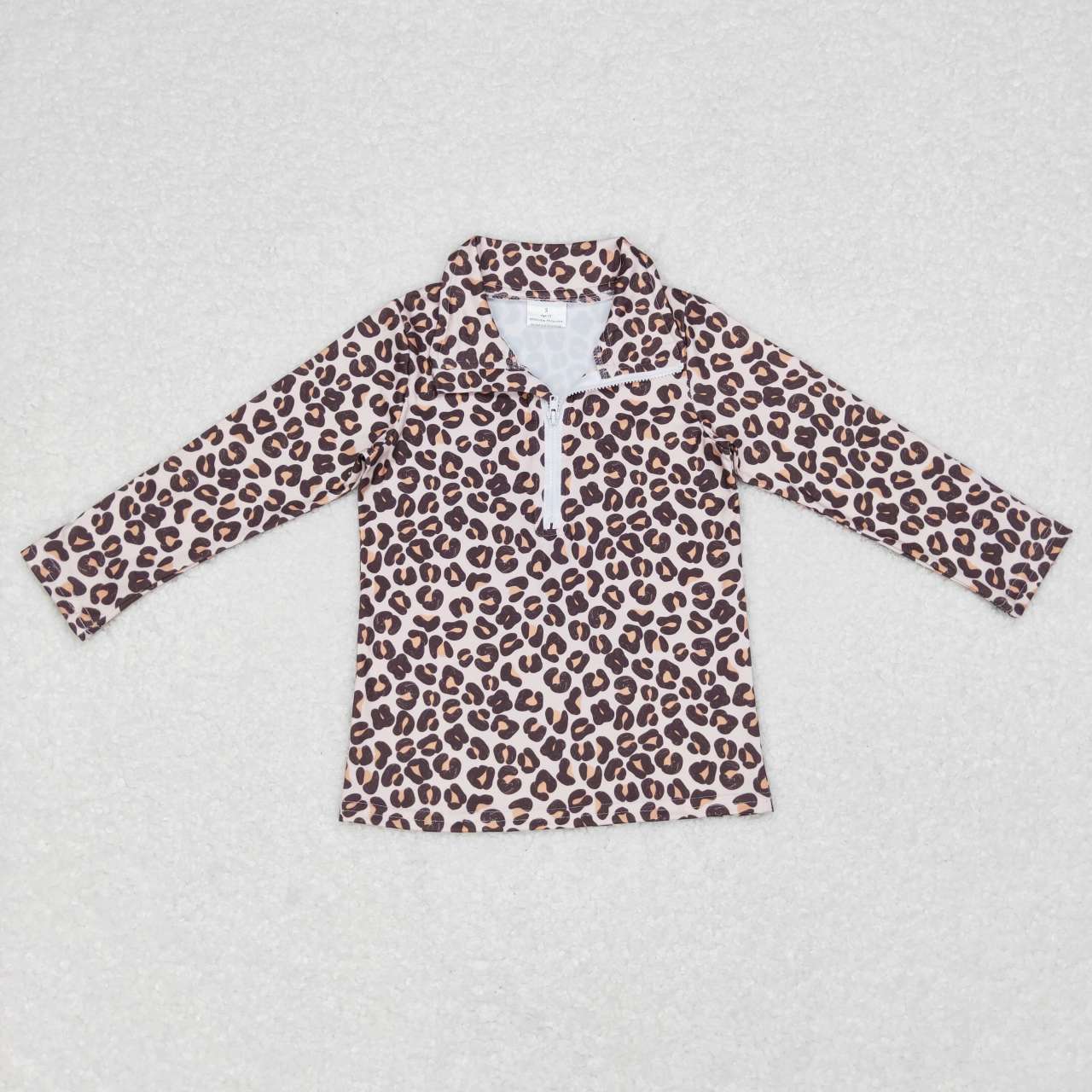 animal cheetah girls long sleeve quarter pullover