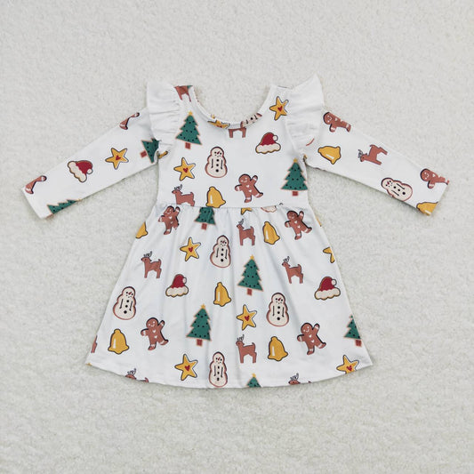 Christmas tree gingerbread snowman dress