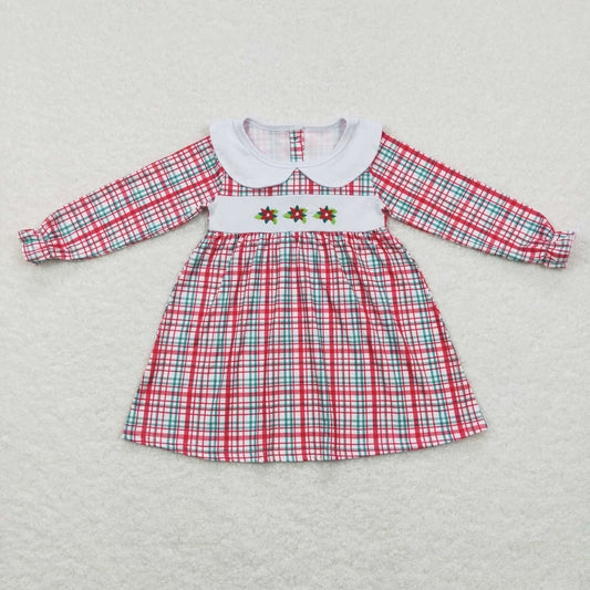 baby girls embroidery Christmas dress