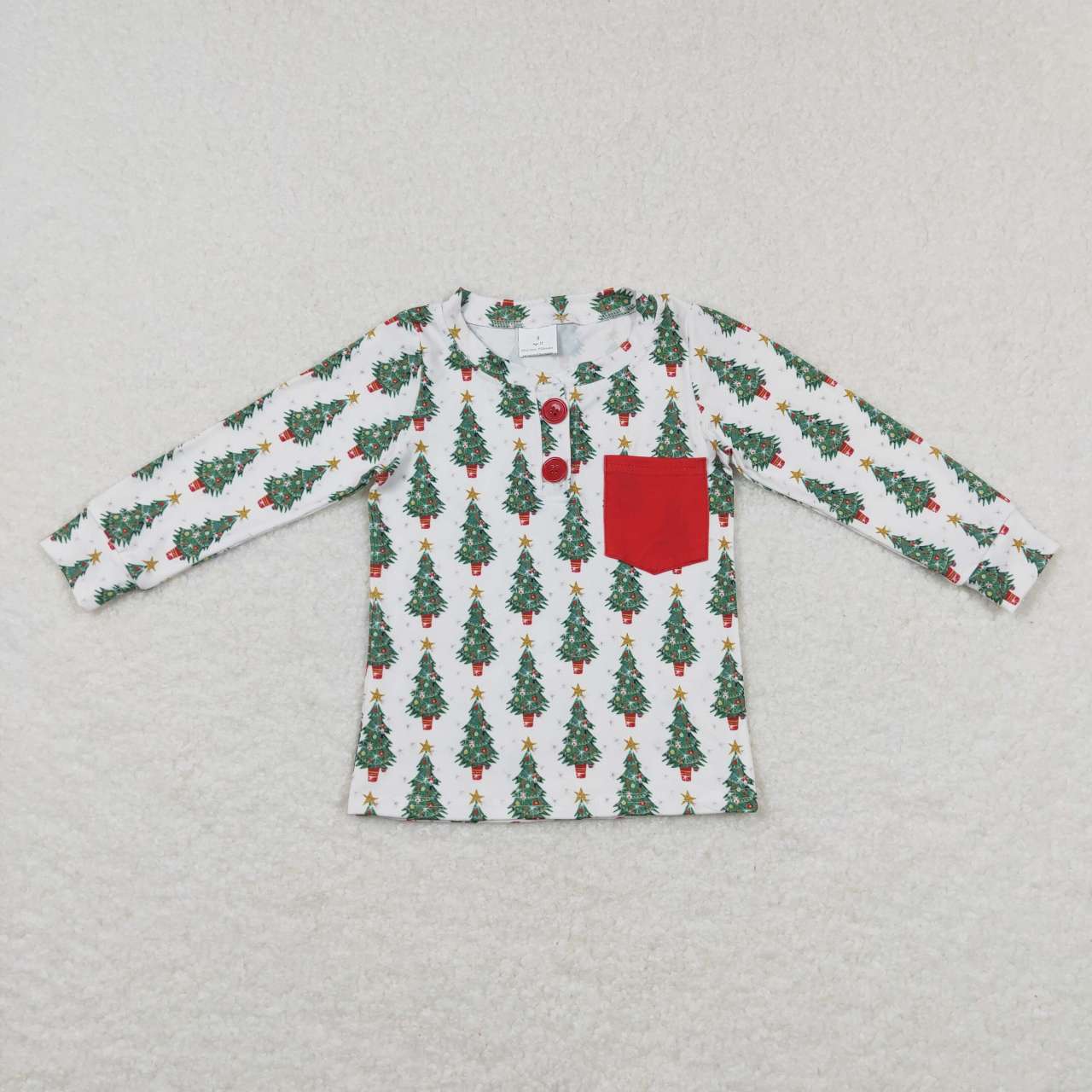 baby long sleeve Christmas tree top t-shirt