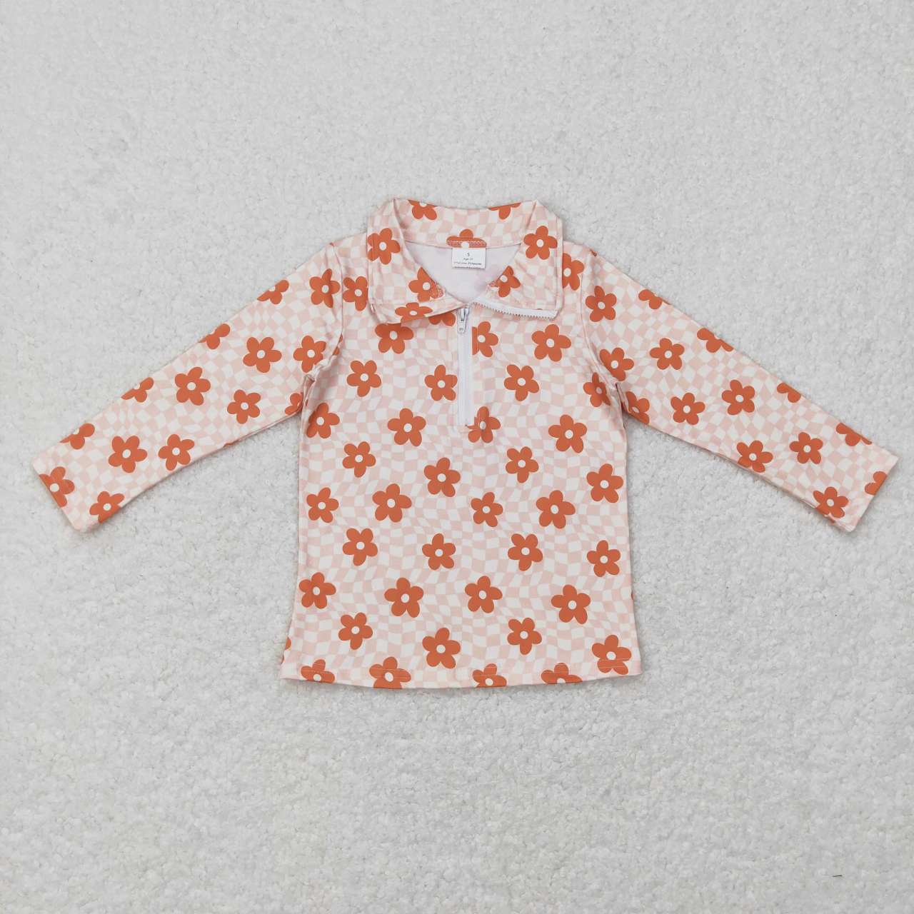 flower girls long sleeve boutique quarter pullover