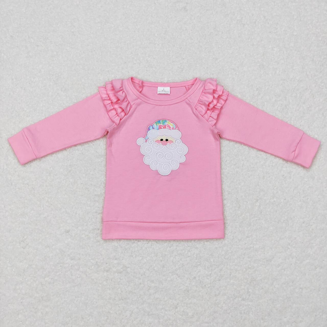 pink Santa Claus Christmas top