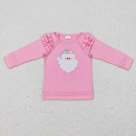 pink Santa Claus Christmas top