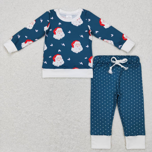 Christmas Santa Claus top matching leggings outfit