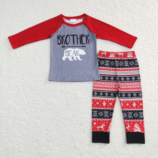 Brother bear Christmas clothing set