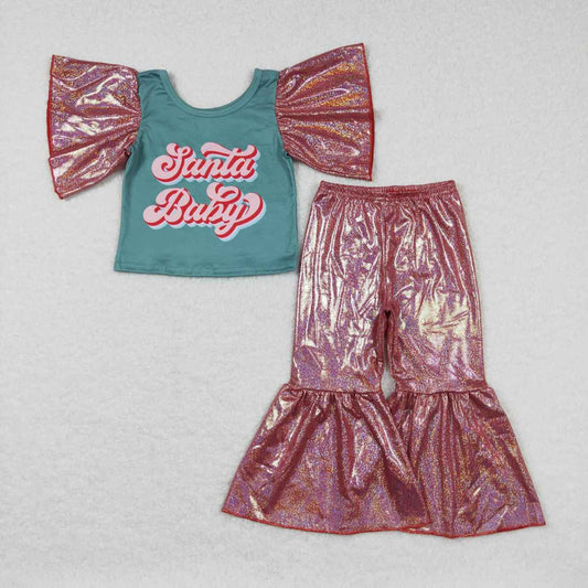 Christmas Santa baby boutique clothing set