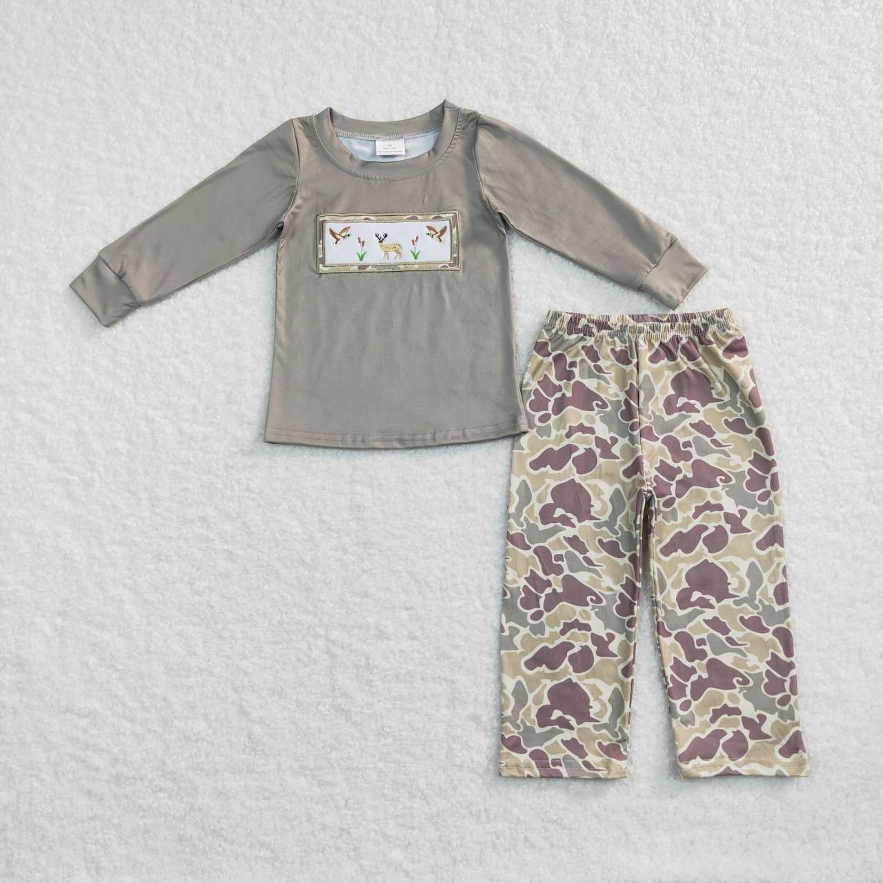 baby mallard duck reindeer camo clothing set