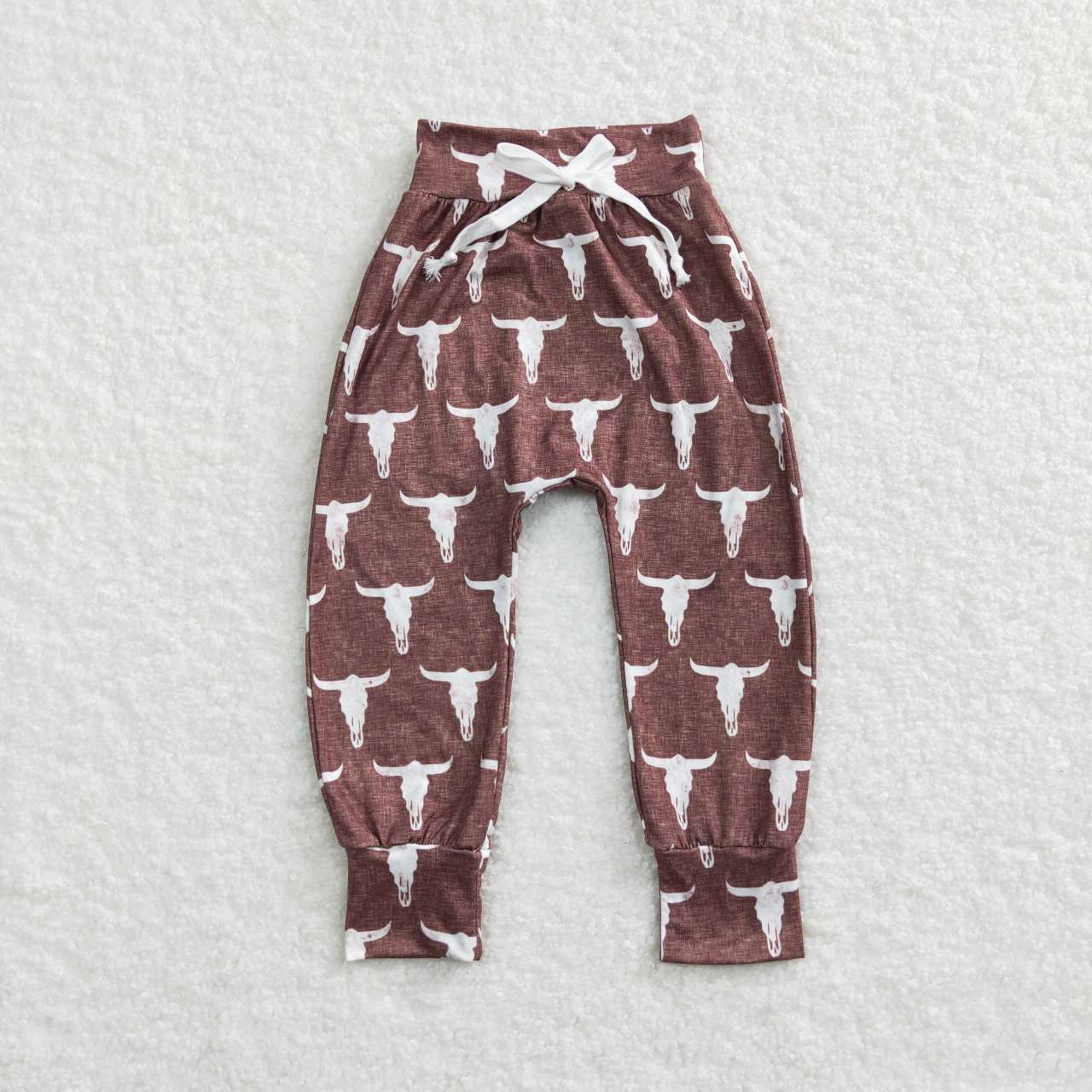 western cow milk silk leggings pants hat set