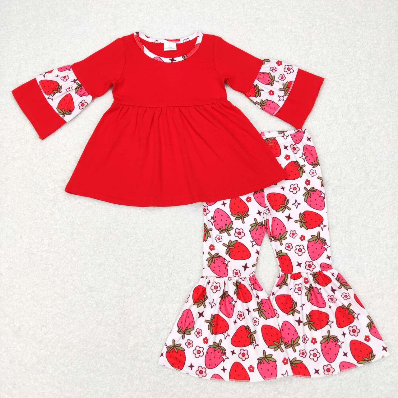 wholesale kids boutique outfit girls strawberry clothes