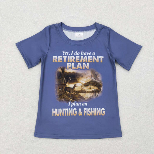 I plan to hunting fishing short sleeve t shirt top