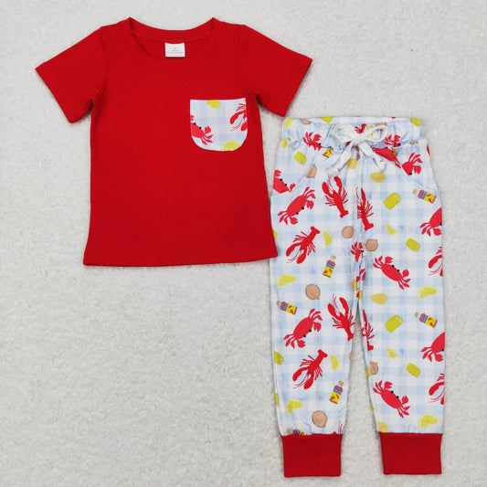 baby boy craw fish clothing set