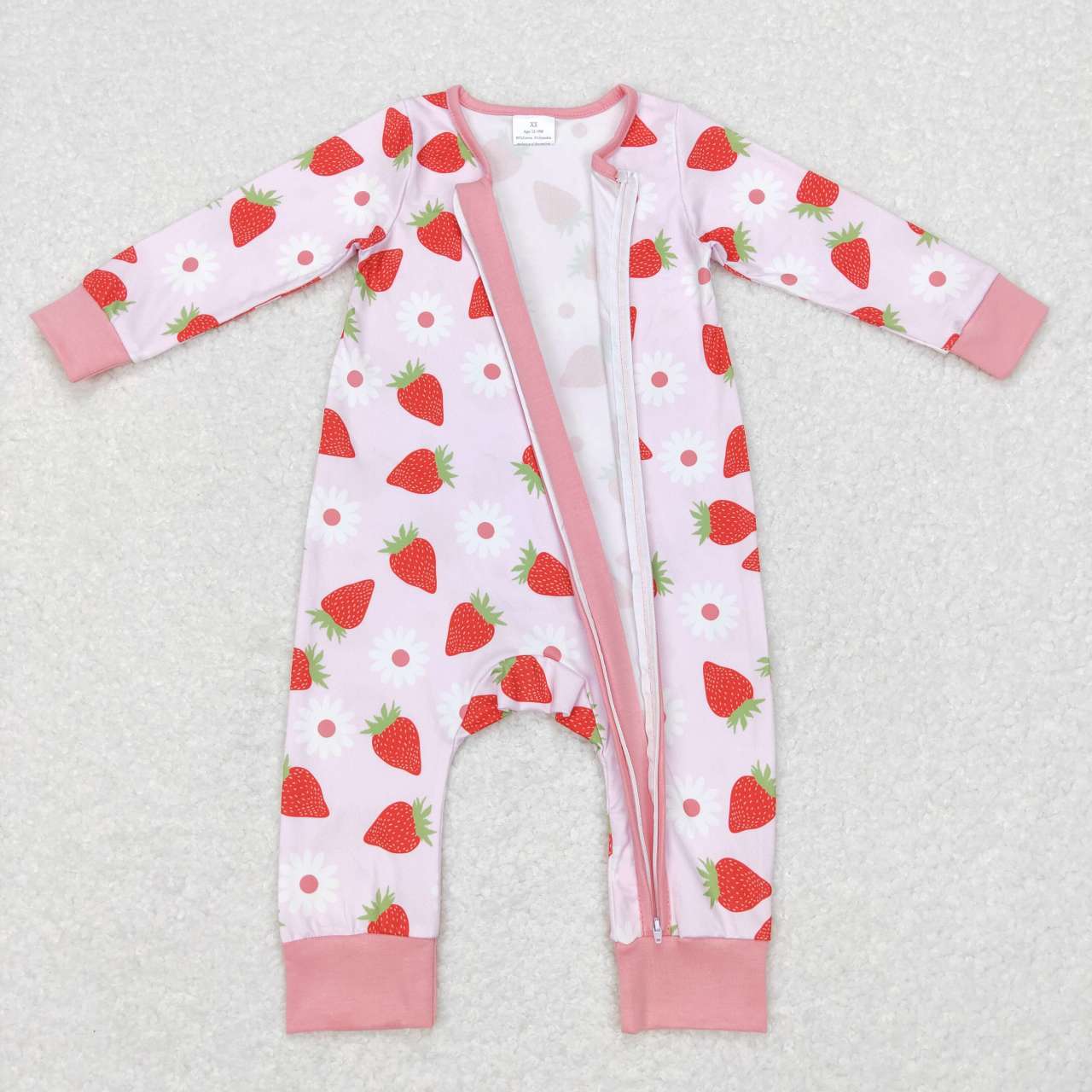 toddle girls strawberry romper