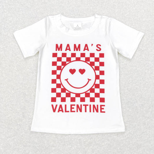 Mamas valentine girls short sleeve t-shirt top