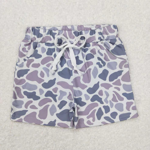 Mommy and me grey camo summer shorts